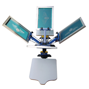 DGRUIDA NS402-S 4 Colors 2 Station <strong>Rotate</strong> <strong>Screen</strong> <strong>Printing</strong> <strong>Machine</strong> - Product Image 2