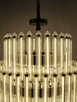 Lustre d'ingénierie de grande taille, multi-niveaux, en cristal K9, pour villa, escalier, hall d'entrée