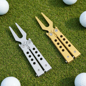BD-1457 Outil de réparation de divot de <span class=keywords><strong>golf</strong></span> pliable de type papillon en acier inoxydable miniature, design personnalisé DIY, à ouverture par basculement, 2.0 - Product Image 4