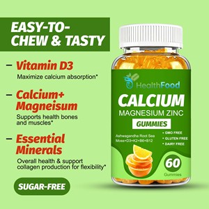 Gomitas de Calcio, Magnesio y Zinc de Alta Calidad, Ricas en Vitamina B12, Suplemento Herbal para Reforzar la Inmunidad, Gomitas de Musgo Marino - Product Image 3