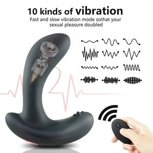 Fernbedienung Elektrisch Aufblasbar 10 Geschwindigkeiten Anal Plug Klitoris Stimulator Prostata Massage gerät Vibrator Anal Dilatator - Product Image 4