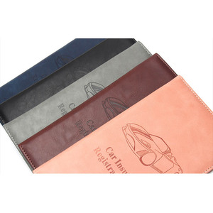 Portefeuille de documents de véhicule en cuir PU avec logo personnalisé, porte-documents de voiture, porte-registre et assurance, porte-documents de véhicule - Product Image 6