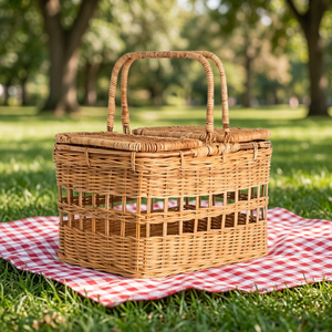 BEST SELLER Wedding <b>Gifts</b> Christmas <b>Gift</b> <b>Cheap</b> Picnic Baskets Wicker Hamper Love Europe Opp <b>Bag</b> & Carton Holiday Decoration - Product Image 1