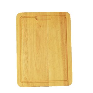 Rubberwood Cutting Board 38x28x1.5cm Rectangle Kitchen Chopping <b>Block</b> Multi-functional Work Surface - Product Image 2