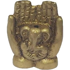 Petit porte-bâton d'encens en laiton Mini statue sculptée pour bureau à domicile Temple élégant Pooja Article toutes saisons écologique - Product Image 3