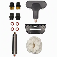 Nettoyeur vapeur portatif 1500W, vapeur haute température 3,5 bars avec brosses et buses pour le detailing automobile, la maison, la cuisine, les sols en carrelage