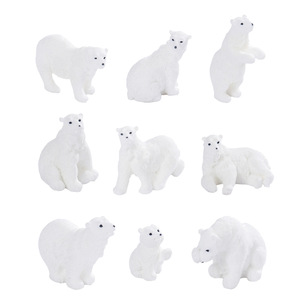 Adorno de Resina de la Familia de Osos Polares Dp, Decoración de Paisaje en Miniatura, Decoración para el Hogar, Escritorio y Automóvil - Product Image 5