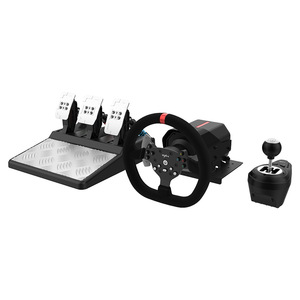 Volante de Carreras PXN-V10 con Force Feedback de 900 Grados y Vibración para Xbox <span class=keywords><strong>One</strong></span> Series S/<span class=keywords><strong>X</strong></span>, PS4, PC con Pedalera y Palanca de Cambios - Product Image 1
