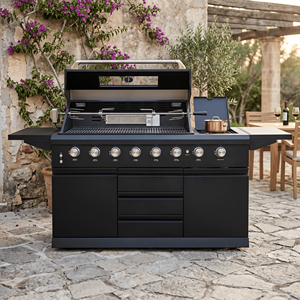 Cuisine extérieure modulaire haut de gamme en acier inoxydable avec certificat CE, barbecue 8B, îlot de cuisine extérieure pour jardin et terrasse - Product Image 2