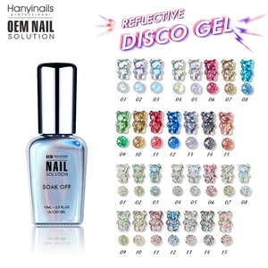 Hanyinails Neon vàng bạc màu sắc phản chiếu <span class=keywords><strong>Flash</strong></span> Cateye Disco Gel Polish - Product Image 6