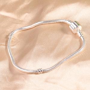 Panjia <b>Snake</b> Bone <b>Chain</b> Bracelet And Necklace Set For Women <b>Silver</b> Tone Everyday Wear Jewelry Set - Product Image 3