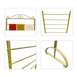 Vente en gros de présentoirs d'écharpes au sol à plusieurs niveaux en métal pour magasin, cintres pour foulards - Product Image 6