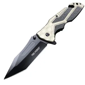 Outdoor Hunting Camping Tactics Survival And Rescue Multifunction Fold Pocket Knife with aluminum alloy handle