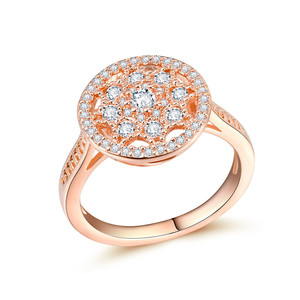 Full Paved Star Style Zircon Women Ring Romantic Engagement Daily Banquet Hand Jewelry - Product Image 1