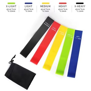 Ensemble de bandes de résistance Lot de 5 bandes élastiques à différents niveaux Home Gym Long Exercise <span class=keywords><strong>Resistance</strong></span> Band avec logo - Product Image 5