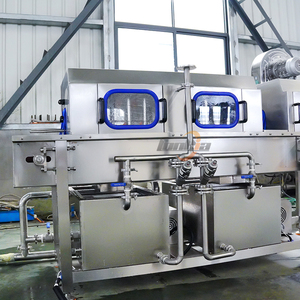 Laveuse industrielle de conteneurs vides, de bouteilles, de pots et de canettes, à tunnel, pour lavage interne et externe, certifiée CE - Product Image 4