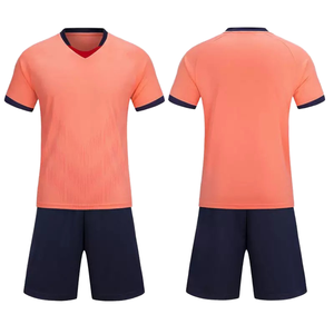 Uniforme de Fútbol Profesional Unisex, Conjunto de Camiseta de Manga Corta y Pantalones Cortos, Servicio OEM, Personalización, 100% Poliéster, Secado Rápido - Product Image 1