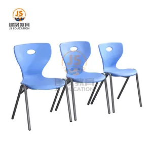 Silla de estudiante escolar de plástico apilable, duradera, multiusos