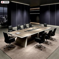 Mesa de Conferencia Grande de Lujo JIUSHUN, Mesa de Reuniones Moderna para Sala de Juntas Administrativa, Muebles de Oficina