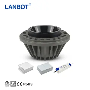 Lampu Led aluminium, 15w 20W Die-cast, lampu sorot LED sudut pandang dapat disesuaikan, lampu Par Led Ar111