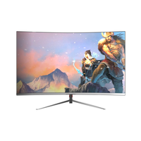 Moniteur d'ordinateur à panneau VA sans cadre incurvé de 27 pouces pour les jeux haute luminosité HDR 180Hz taux de rafraîchissement écran large USB LCD DP