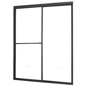 Portes de douche classiques, encadrées en noir, coupe forte à usage domestique, 1 pièce - Product Image 5