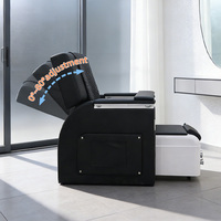 Fauteuils de pédicure pour salon de spa, avec dossier massant électrique réglable, canapé de massage des pieds, fauteuils de manucure et pédicure de luxe