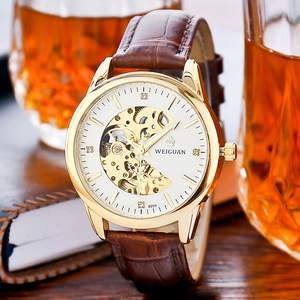 <span class=keywords><strong>Montre</strong></span> mécanique automatique tendance de style coréen 2025, en acier inoxydable, pour homme, tourbillon creux, résistante à l'eau, métal acrylique - Product Image 2