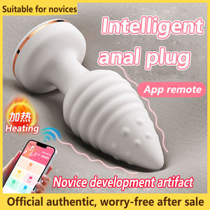 Harga rendah steker Anal rotasi silikon <span class=keywords><strong>Dilator</strong></span> Anal mainan dewasa mainan seks Gay Set steker Anal pijat prostat - Product Image 3