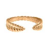 Bague ouverte en argent simple de style italien, bijoux personnalisés bon marché pour femmes