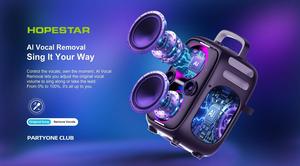 Enceinte portable extérieure Hopestar-partyone <span class=keywords><strong>Club</strong></span> 650W haute puissance avec subwoofer sans fil et double microphone sans fil - Product Image 5
