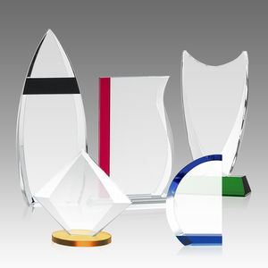 Trophée en cristal de verre K9 vierge de forme personnalisée de haute qualité, récompenses en cristal de verre, trophées, globe, <span class=keywords><strong>voilier</strong></span>, trophée en cristal - Product Image 4