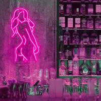 Offre Spéciale Femelle Pose Sexy Dame Retour Conduit Enseigne Au Néon Femme Corps Néon Lumières Personnalisé Pour Barre de Magasin