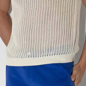 Pullover da uomo personalizzato in cotone Anti-Pilling punta maglia da estate per Polo con bottone ODM <span class=keywords><strong>Su</strong></span> - Product Image 6
