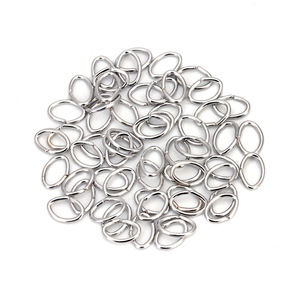 Anneaux ovales en métal pour la fabrication de bracelets, plaqués or, argent, noir, bronze antique, composants de bijoux, taille 10 mm - Product Image 4