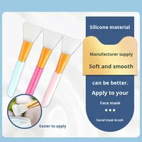 Pinceau applicateur de masque facial en silicone à marque privée en gros, outils cosmétiques, pinceau de maquillage, pinceau de masque facial en silicone souple