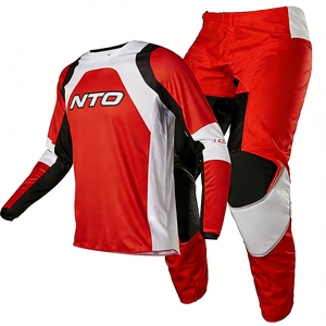 Ensemble de combinaison de course MX professionnelle, maillot et <span class=keywords><strong>pantalon</strong></span> de motocross, séchage rapide, anti-plis, équipement de <span class=keywords><strong>moto</strong></span> tout-terrain, logo personnalisé - Product Image 5