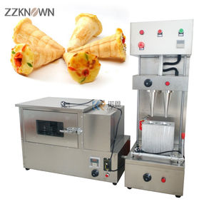 Máquina de Pizza de barril dulce, máquina de moldeo de Pizza de 2 cabezales con horno giratorio y Pizza, oferta OEM - Product Image 2