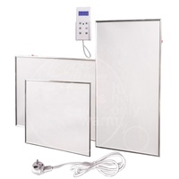 Imagen personalizada, el termostato ajustable convierte directamente la energía eléctrica en calor, panel infrarrojo de cristal de carbono, calentador de habitación