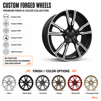 Jantes forgées concaves profondes personnalisées 18 19 20 pouces Bronze 5 branches 5x112 5x114.3 5x120 pour BMW X3 X4 Mercedes GLC Audi Q5