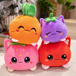 Peluche Personalizado Creativo con Forma de Gato Frutal, Juguete de Peluche Suave - Product Image 4