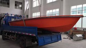 באיכות גבוהה תוצרת סין סירת הצלה פויאכטה קטנה פיברגלס 4 מ '5 מ' 6 מ 'סירת דיג לחילוץ - Product Image 5