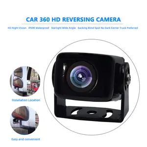 1080P AHD DVR con visione Surround 360 telecamera di monitoraggio retromarcia panoramica registrazione Loop a schermo intero e funzione ADAS