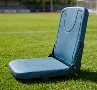 Siège de stade pliable en PEHD moulé par soufflage, chaise de tribune relevable pour sites sportifs, résistant aux UV et aux vandales, modèle CS-ZZY-P