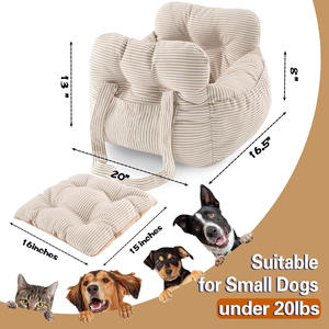 Siège de <span class=keywords><strong>voiture</strong></span> portable pour <span class=keywords><strong>chien</strong></span> B954 kaki, facile à installer, sac de transport pour animaux de compagnie tendance, grandes poches, siège surélevé pour <span class=keywords><strong>chien</strong></span>, console de siège de <span class=keywords><strong>voiture</strong></span> - Product Image 3