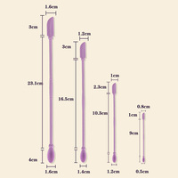 Mini maquillage cosmétique Silicone spatule mélange échantillonnage bricolage Sculpture mince pot grattoir multifonctionnel visage crème spatule