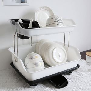 Household Kitchen Items Plastic <b>Dish</b> Rack Organizer Kitchen Utensils Storage Basket <b>Stand</b> - Product Image 4