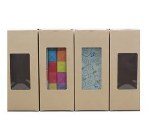 Boîte en carton recyclable avec fenêtre transparente, revêtement UV, plateau de présentation multi-compartiments pour muffins, cupcakes, pâtisserie, emballage de présentation - Product Image 4