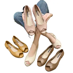 2023 Лидер продаж, женские летние новые сандалии с открытым носком, модные сандалии, обувь для отдыха на плоской подошве