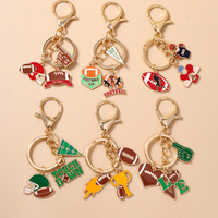 Porte-clés Amour pour le Football Américain/Rugby, Souvenir d'événement sportif, Cadeau lié au sport, P.E. Support pour souvenir, accessoire de pendentif